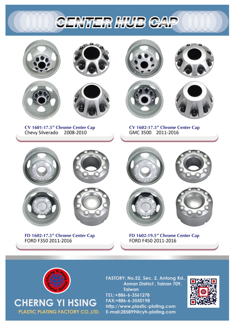 Penutup Pusat Truk Chrome